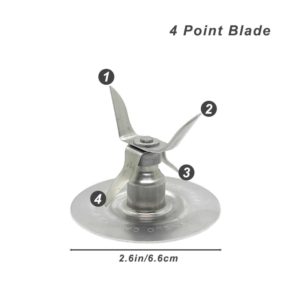 2 Pack of Blender Replacement Parts Blender Ice Crusher Blade with 4 Rubber O Ring Sealing Ring Gasket for Oster Osterizer