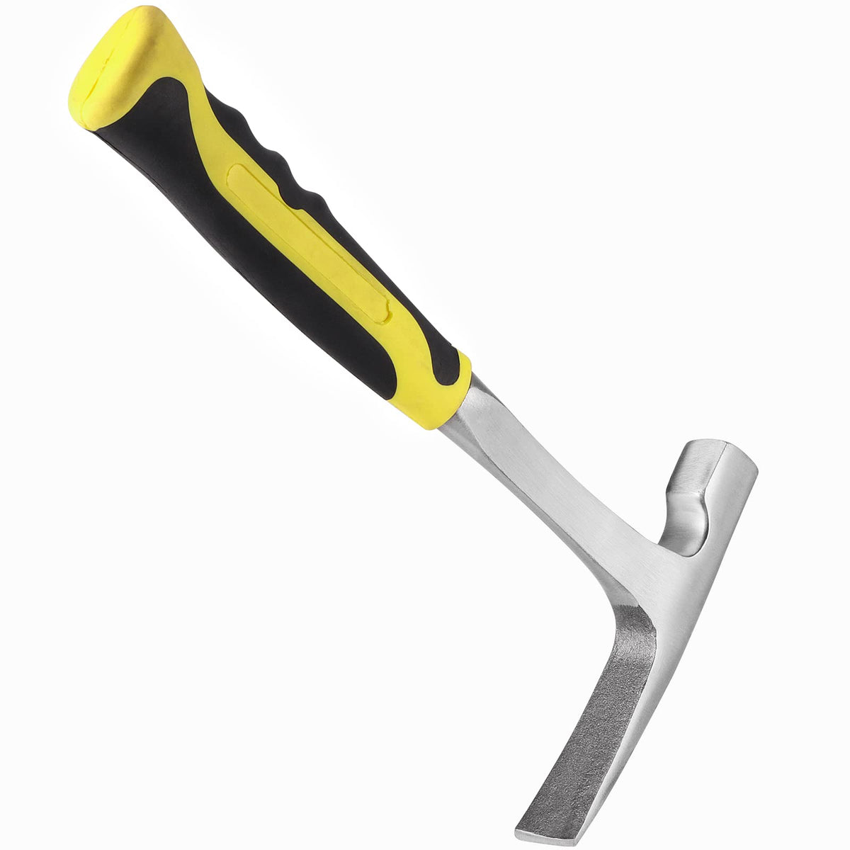 MANCHAP 2 PCS 32 oz Brick Hammer, Flat Head Geological Rock Pick Hammer for Mining, Geological Prospecting, All Steel Masonry Hammer