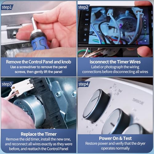 W11566735 W11685947 Dryer Timer Compatible with Ma