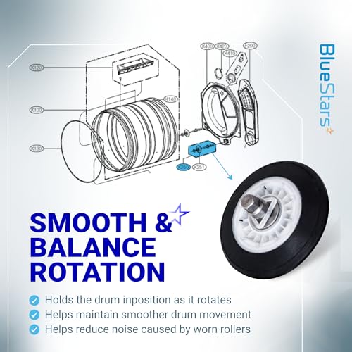 BlueStars 4-Pack 4581EL2002C Dryer Drum Roller Ass