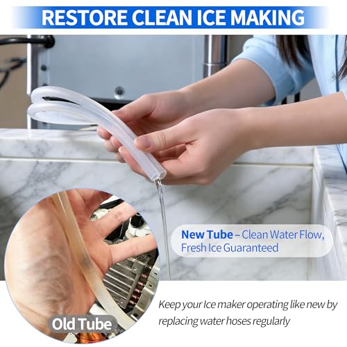 Ice Maker Drain Tube Fit for GE 2.0, Water Line Re