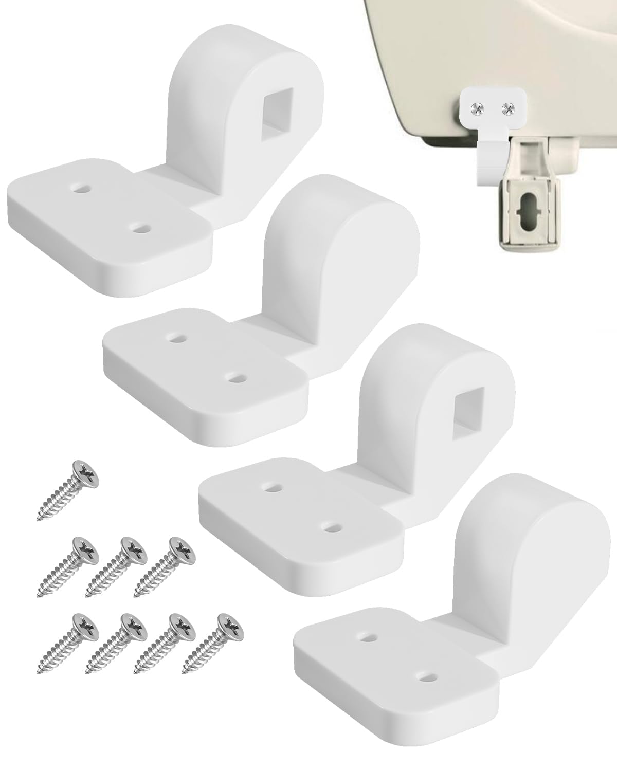 Toilet Seat Hinge Bracket Fits for Bemis NextStep2, Hinge Replacement