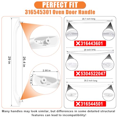 Upgraded 316545301 Oven Handle for Frigidaire Stov