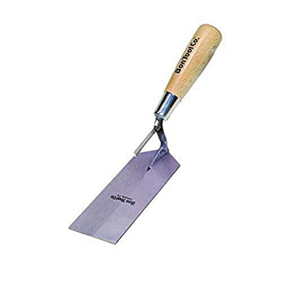 Bon 14-333 8-Inch by 2-Inch Pro Carbon Steel Margin Trowel with Bucket Hook and Wood Handle