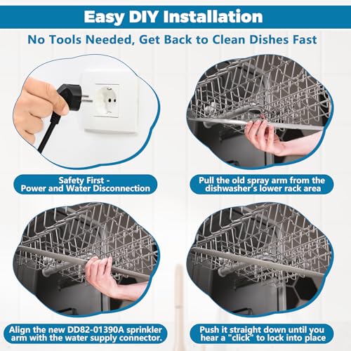 DD82-01390A Middle Nozzle -Middle Dishwasher Spray
