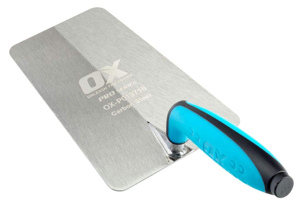 OX PRO Stainless Steel Bucket Trowel - 7"/180mm, Heavy Duty Steel