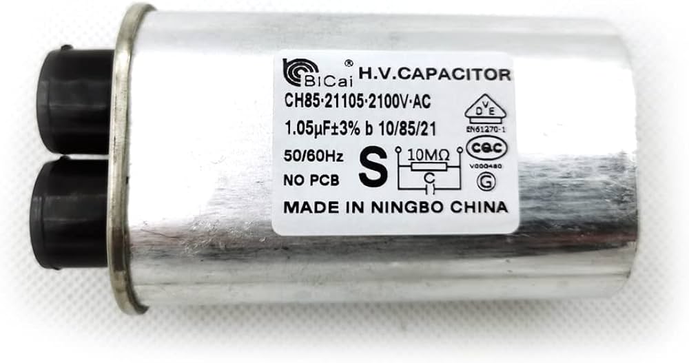 Whirlpool Microwave High-Voltage Capacitor (replaces W10138798, W10781465) W10850446