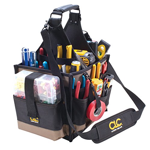 CLC Custom LeatherCraft 1528 Large Electrical and Maintenance Tool Carrier, Black
