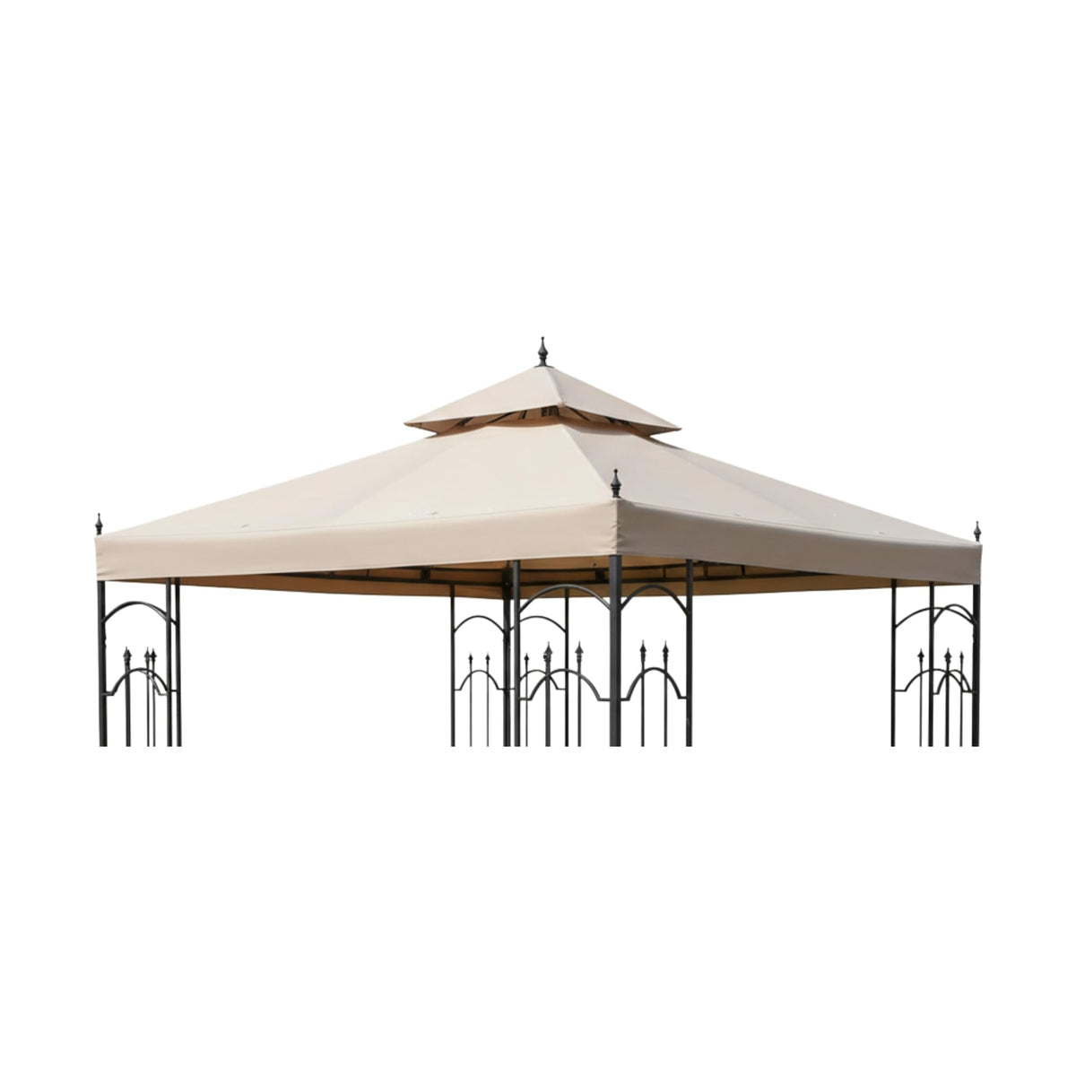 Garden Winds Durable 350 Replacement Canopy Top Compatible with Arrow 10' x 10' Gazebo Models 61821, HD-61821, 618221, 618221-C, GGHL00019