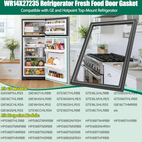 UPGRADED WR14X27235 Refrigerator Door Gasket Repla