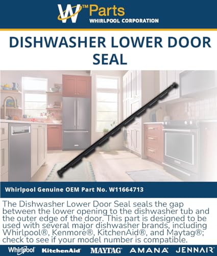 Whirlpool W11664713 Genuine OEM Dishwasher Lower D