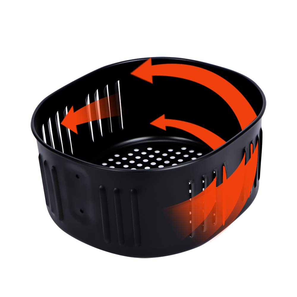 Air Fryer Replacement Basket for Power XL 5.3QT,Air Fryer Accessories for Gowise USA 5.8QT,Non-Stick Fry Basket