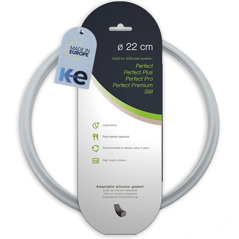 Anakel Home Pot Gasket Sealing Ring, Compatible with WMF Perfect, Perfect Plus, Premium, Ultra & Pro Pressure Cookers, Silicone Replacement Gasket, Ø22cm / Ø8.66in