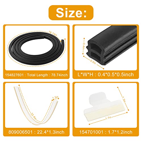 154827601 for Frigidaire Dishwasher Door Gasket Se