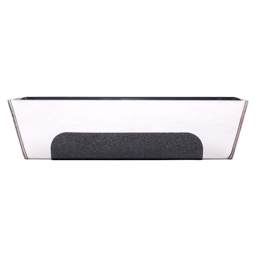 TOOLPRO Stainless Steel Mud Pan - Drywall Taping Pan with Tapered Sides and Sheared Edges - Rust-Resistant Joint Compound Pan for Professional Drywall Finishing
