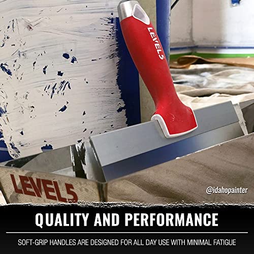 LEVEL5 Stainless Steel Taping Knife 3-Pack w/Soft Grip Handles, 5-619