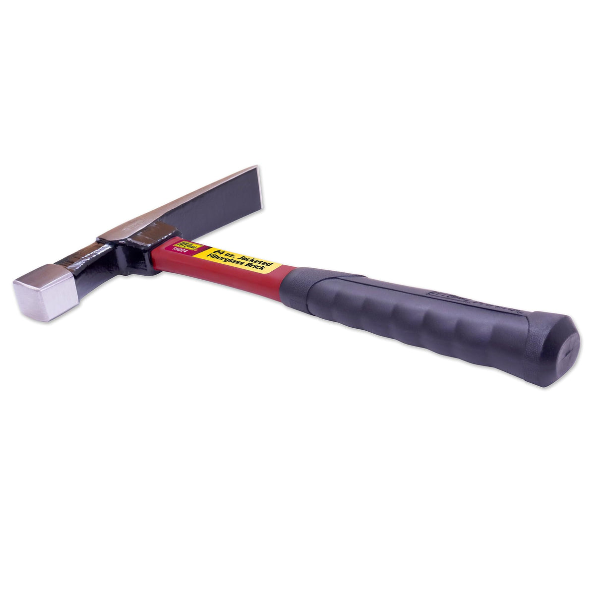 IVY Classic 15024 24 oz. Fiberglass Brick Hammer with Power Pro Grip Handle, Silver, Black