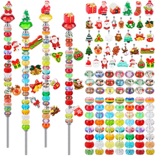 Christmas Beaded Garden Stakes, 12 in Fairy Wand Garden Stake Beads Kits