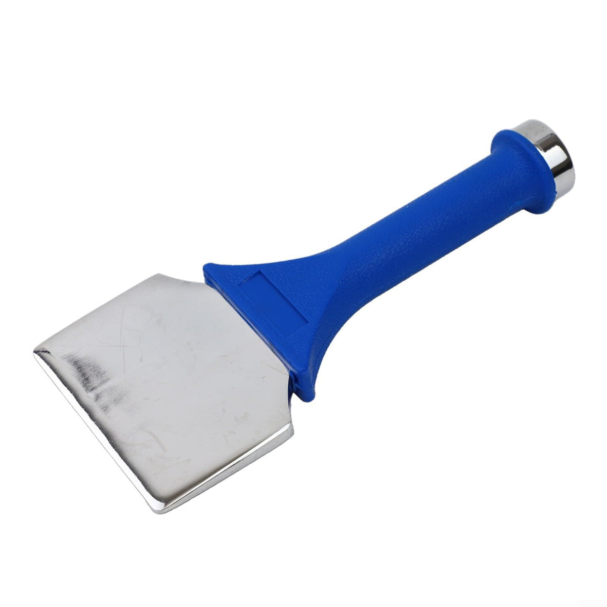Shophubio for professional Carpet Fitting Bolster Chisel for Stair Installation, Tack Strip Tool with Non Slip Shock Absorbing Handle, Chrome