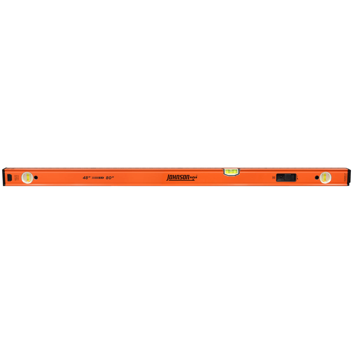 Johnson Level & Tool 5800-4880B 48-80" Extendable Box Beam Level – Telescoping Adjustable Aluminum Level with Locking Extension