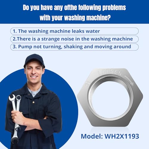 WH2X1193 Washing Machine Hub Nut Replacement for G