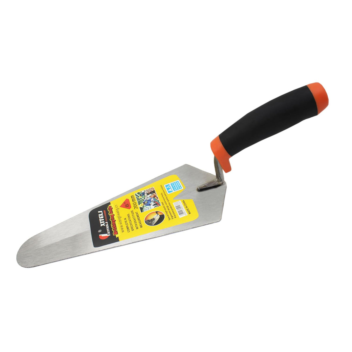 ESreake 4-Pack Gauging Trowel Set, 6" & 7" & 8" & 9" Gauging Trowel Set Pointing Trowel Set with Soft Grip,Masonry Hand Tool for Brickwork, Blockwork, Stonework, Masonry ﻿ (Rounded End)