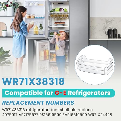 WR71X38318 Refrigerator Door Shelf Bin Compatible 