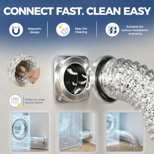 ALORAIR Magnetic Dryer Vent Connector Kit, 4-Inch 