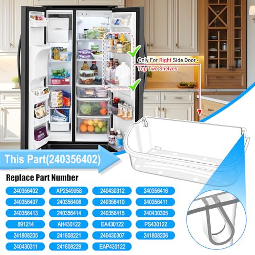 ALVAR 240356402 Refrigerator Door Bin for Frigidai