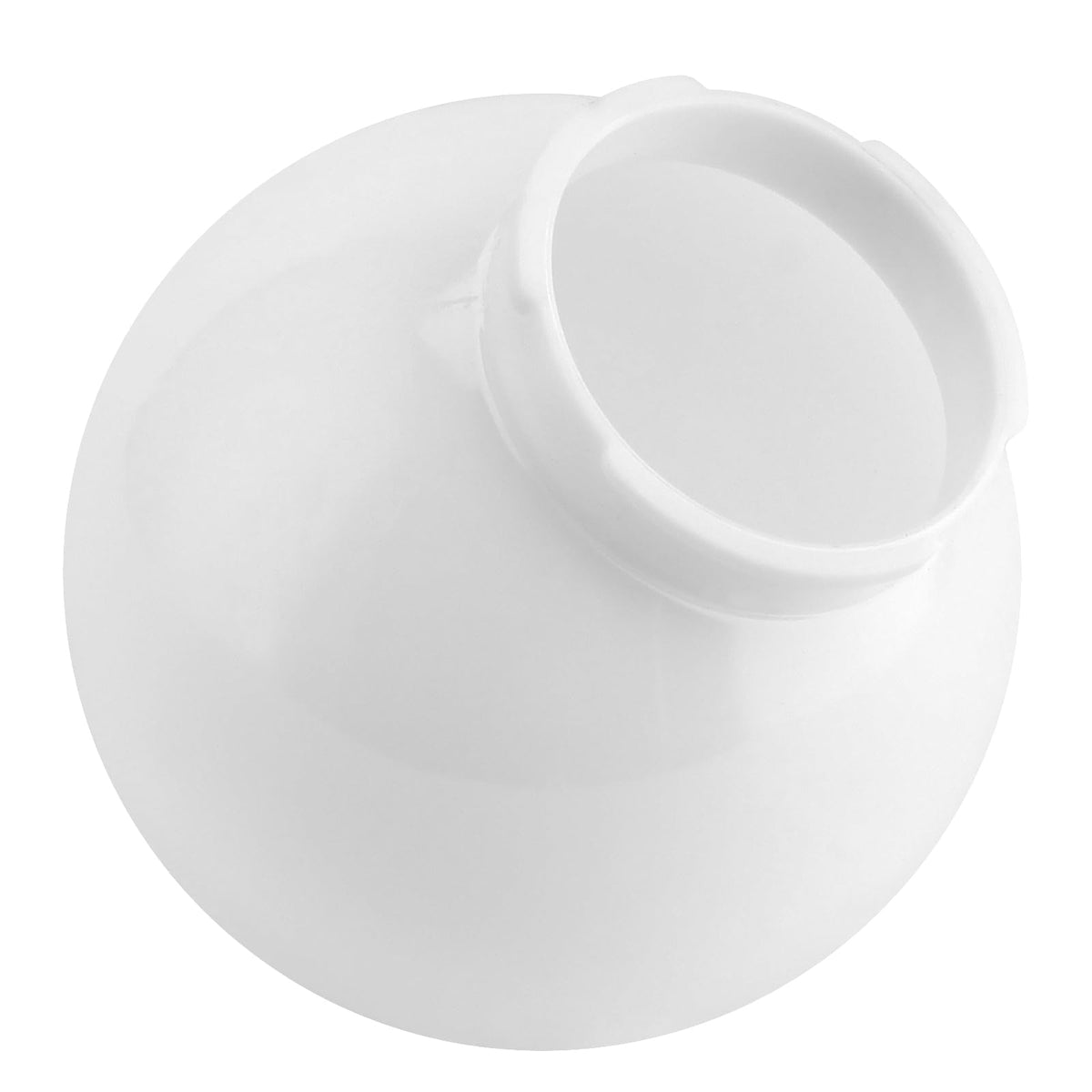 KOHAND 2 Pcs White Acrylic Replacement Globe, 6x6x3 inch Replacement Globe Shade, Smooth Light Covers for Light Fixture Decorative, Lighting Replacement