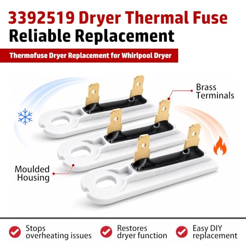 Dr Quality Parts 3392519 Dryer Thermal Fuse Set of
