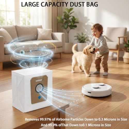 D60S MAX Replacement Accessories Kit for SHELlKl D60S MAX robot vacuum：