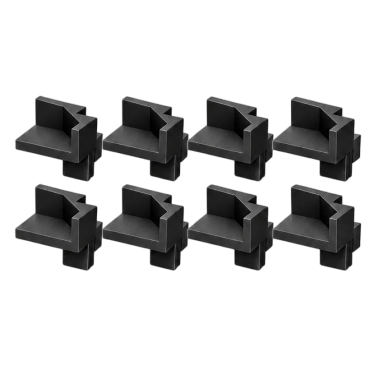 Shelf Support Bracket Compatible with IKEA RUDSTA Cabinet, 8-Pack Black