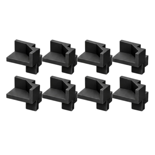 Shelf Support Bracket Compatible with IKEA RUDSTA Cabinet, 8-Pack Black