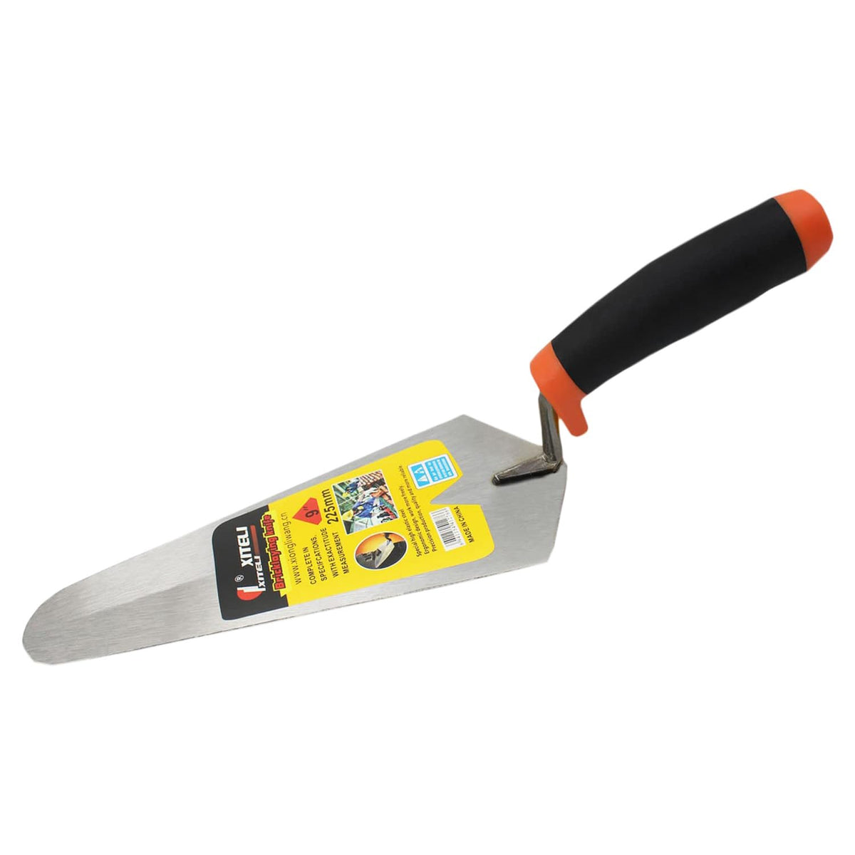 ESreake 4-Pack Gauging Trowel Set, 6" & 7" & 8" & 9" Gauging Trowel Set Pointing Trowel Set with Soft Grip,Masonry Hand Tool for Brickwork, Blockwork, Stonework, Masonry ﻿ (Rounded End)