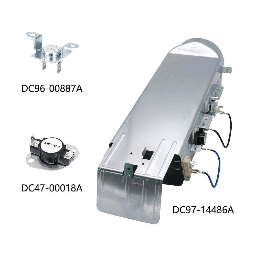 DC97-14486A Heating Element Dryer Replacement Compatible with Samsung dryer