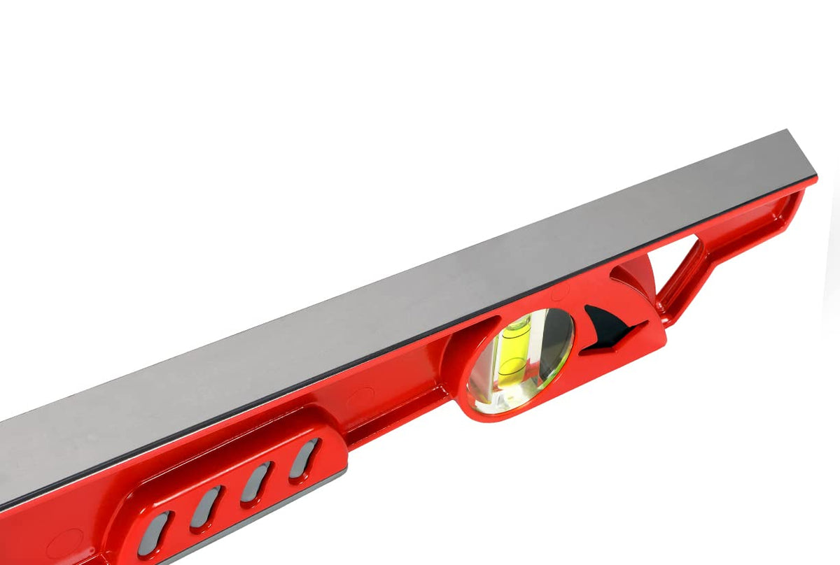 Kapro - 920 Shark Mason’s Level - With Plumb Site - For Masonry, Tilework & Construction - Features Strike Pads & VPA Certified Vials - Cast Aluminum - 32"