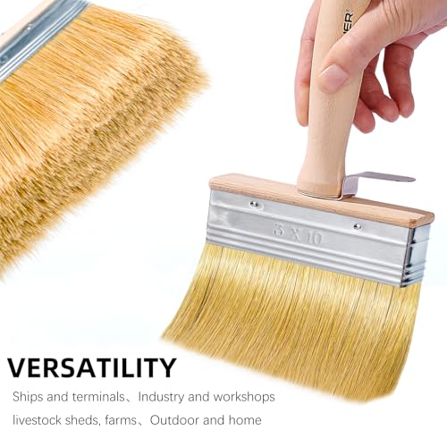 Wesquer 3 Pack Deck Stain Limewash Paint Brush Set