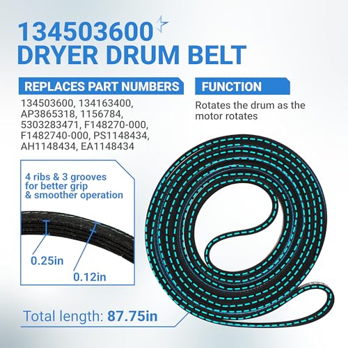 [Upgraded] BlueStars 5303281153 & 134503600 Dryer 
