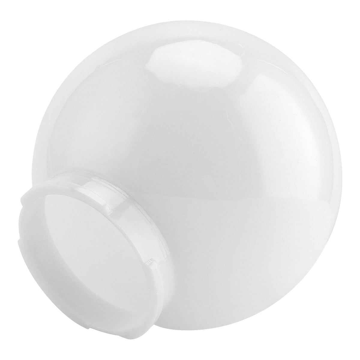 KOHAND 2 Pcs White Acrylic Replacement Globe, 6x6x3 inch Replacement Globe Shade, Smooth Light Covers for Light Fixture Decorative, Lighting Replacement