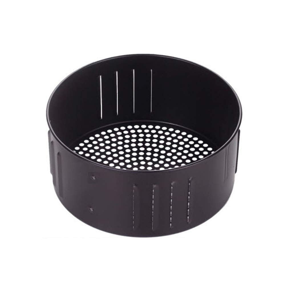 YILIANLIN 2.6L 3.5L Non-stick Air Fryer Basket Baking Drain Oil Frying Accessories Kitchenware Air Fryer Basket Replacement Power Air Fryer Xl, Black