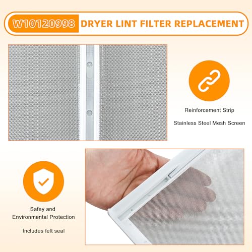 AMI PARTS W10120998 Dryer Lint Screen Filter Repla