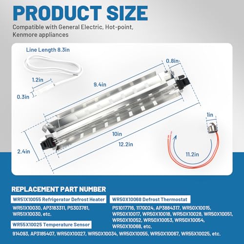 FrigeSwift Upgraded WR51X10055 Refrigerator Defros