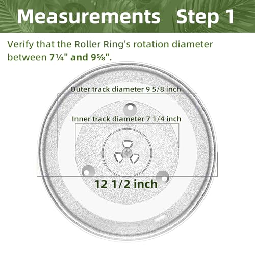 Gemroom 12.5" Microwave Glass Turntable Plate