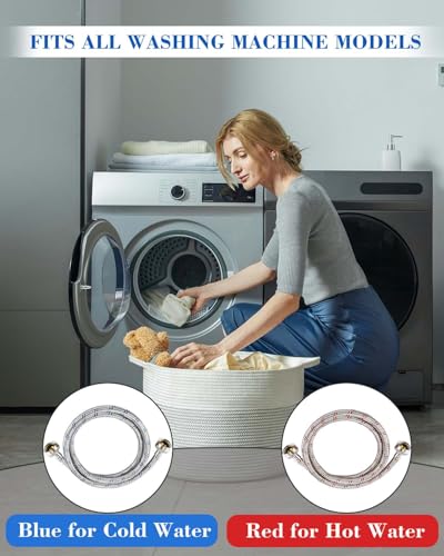 Premium 4 Ft Stainless Steel Washing Machine Hoses