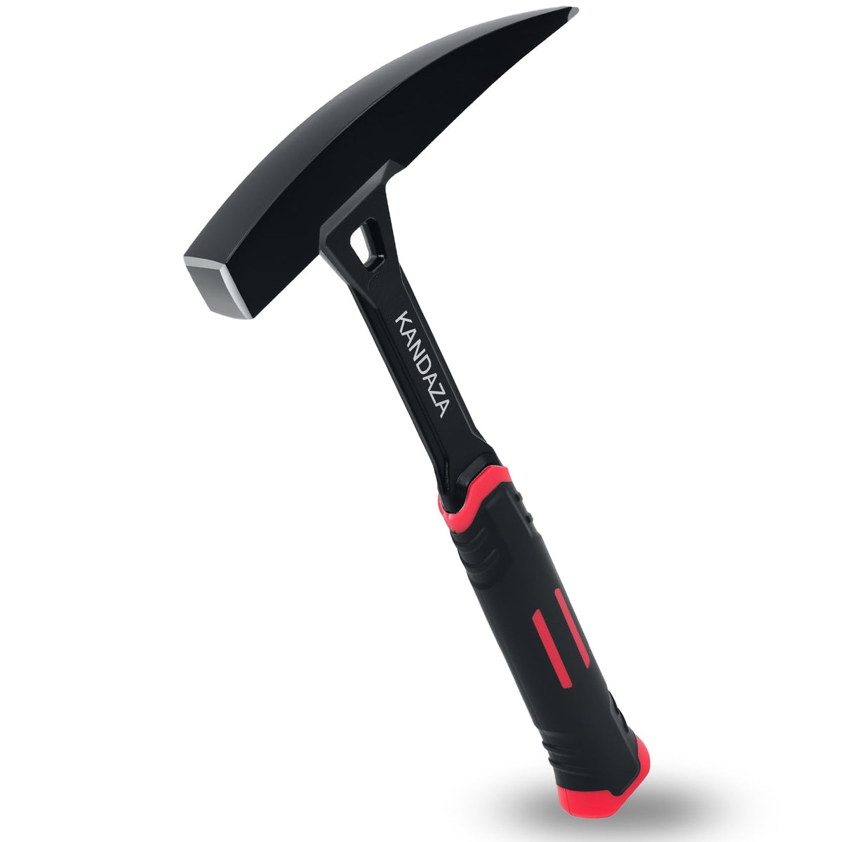KANDAZA 22 oz Geology Rock Hammer, Pointed Rock Pick for Rockhounding
