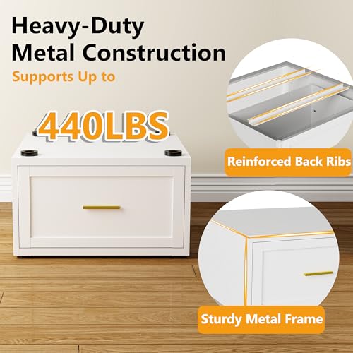 2 Pack Laundry Pedestal Heavy Duty Metal Washer an