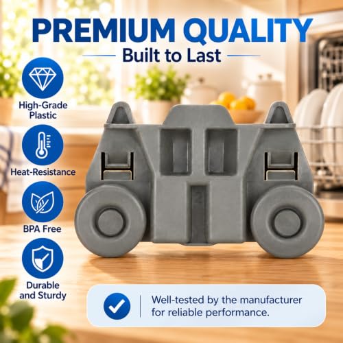 UPGRADED W10195417 (Packs of 4), Dishwasher Wheels