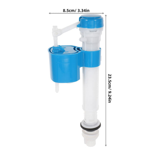 Toilet Fill Valve Replacement Kit, Silent Abs Water Tank Inlet Valve, Fits Most Toilets, Blue, 10.03 X 3.74 X 2.28 Inches