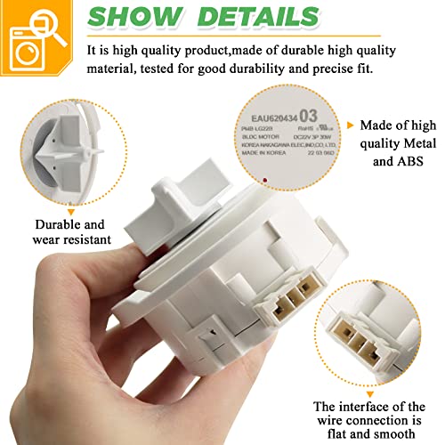 EAU60710801 EAU62043401 Dishwasher Drain Pump Moto